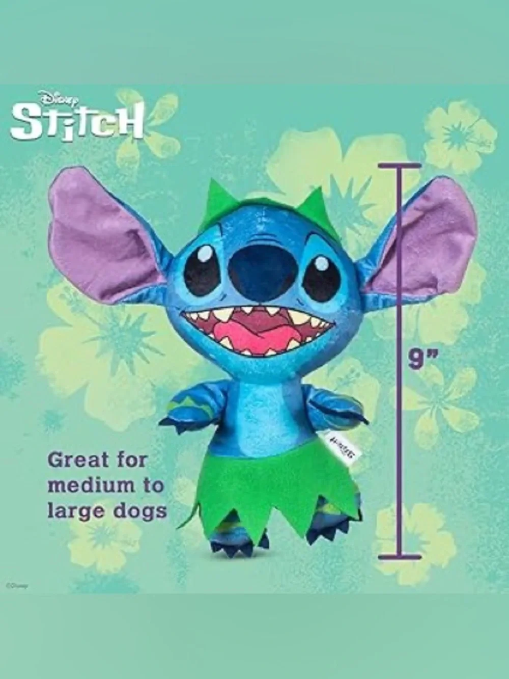 NWT- Disney Stitch Plush - Blue, Green, Pink Accents